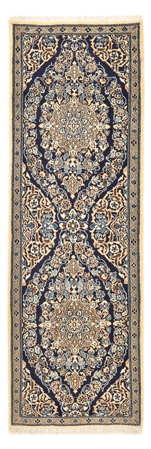 Løber Persisk tæppe - Nain - Royal - 188 x 65 cm - mørkeblå