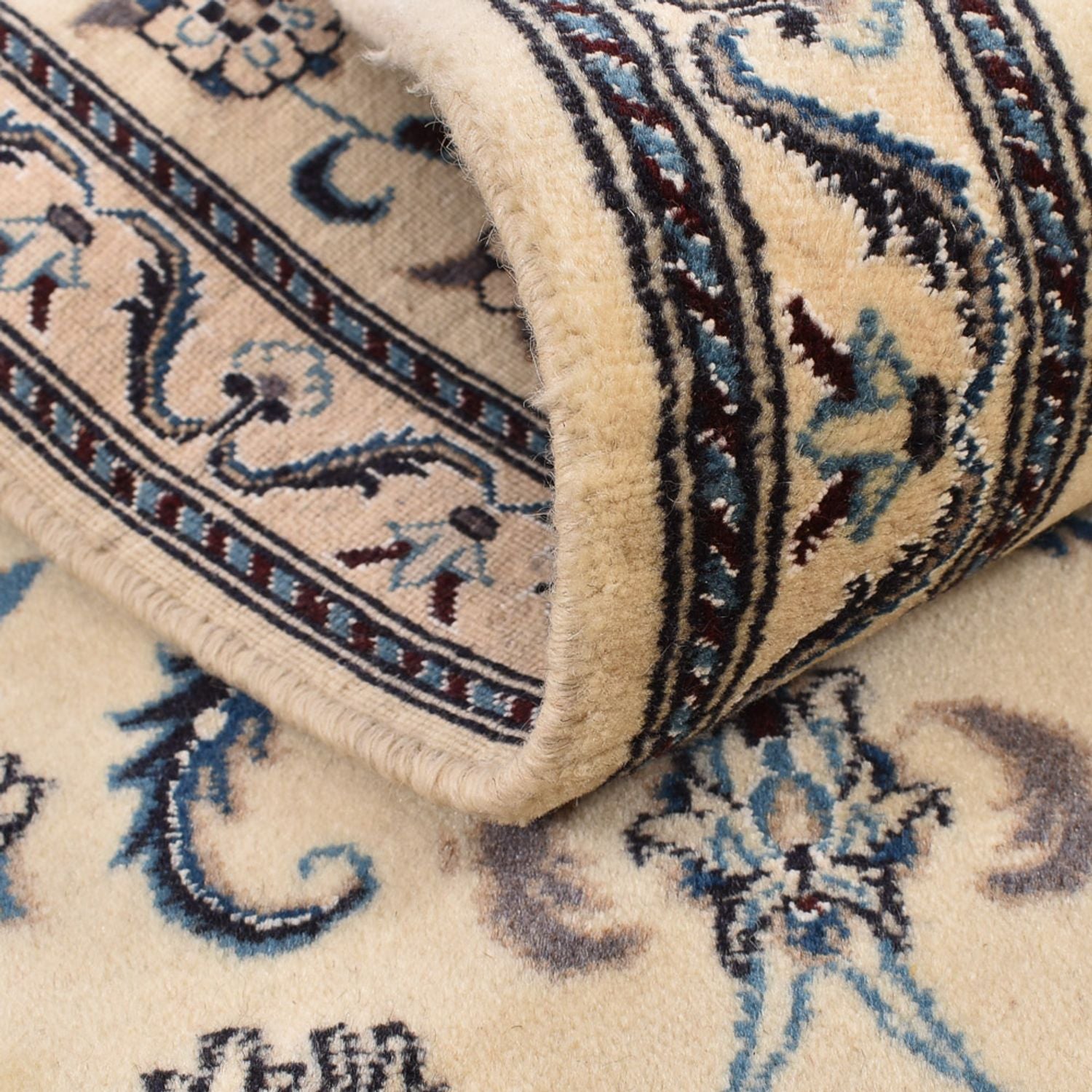 Løber Persisk tæppe - Nain - Royal - 199 x 60 cm - beige