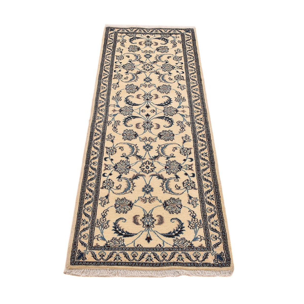 Løber Persisk tæppe - Nain - Royal - 199 x 60 cm - beige