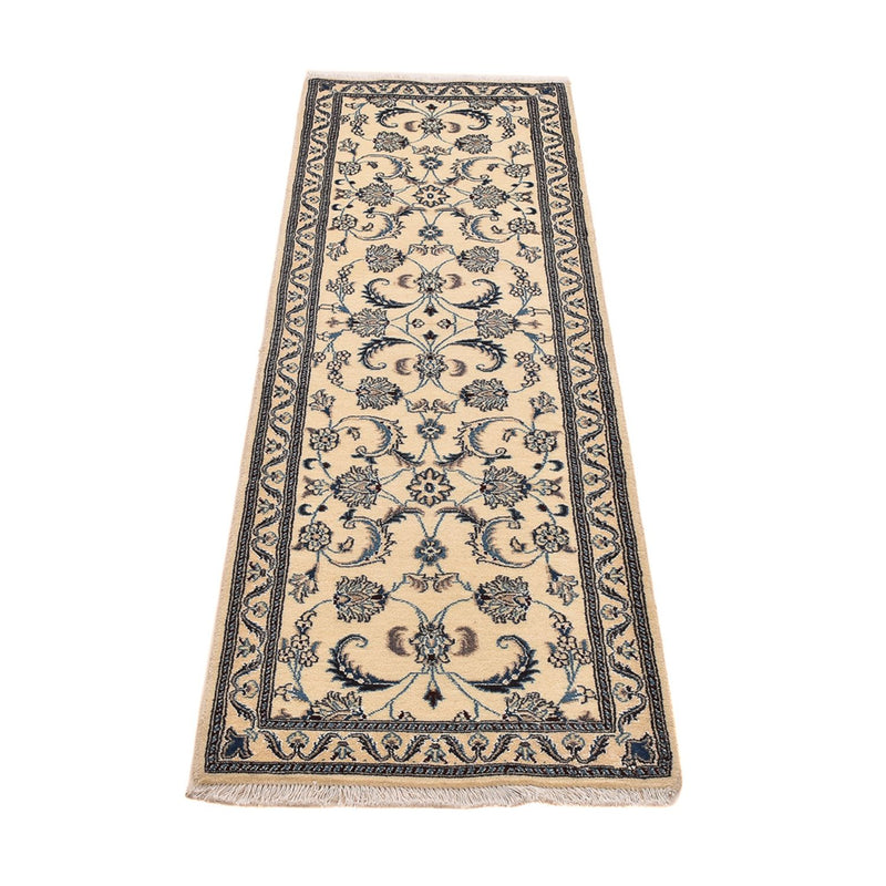Løber Persisk tæppe - Nain - Royal - 199 x 60 cm - beige