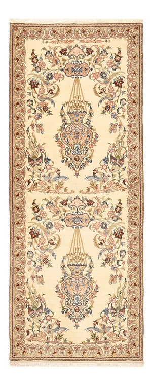 Løber Persisk tæppe - Ghom - 193 x 77 cm - beige