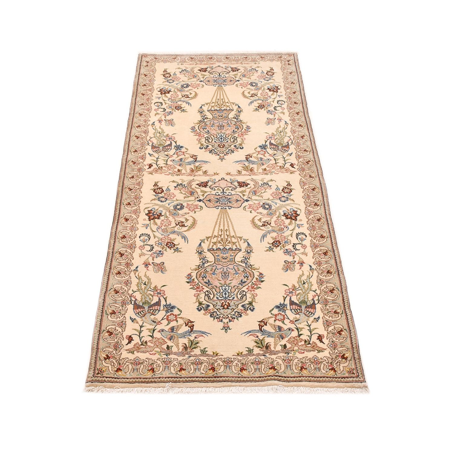 Løber Persisk tæppe - Ghom - 193 x 77 cm - beige