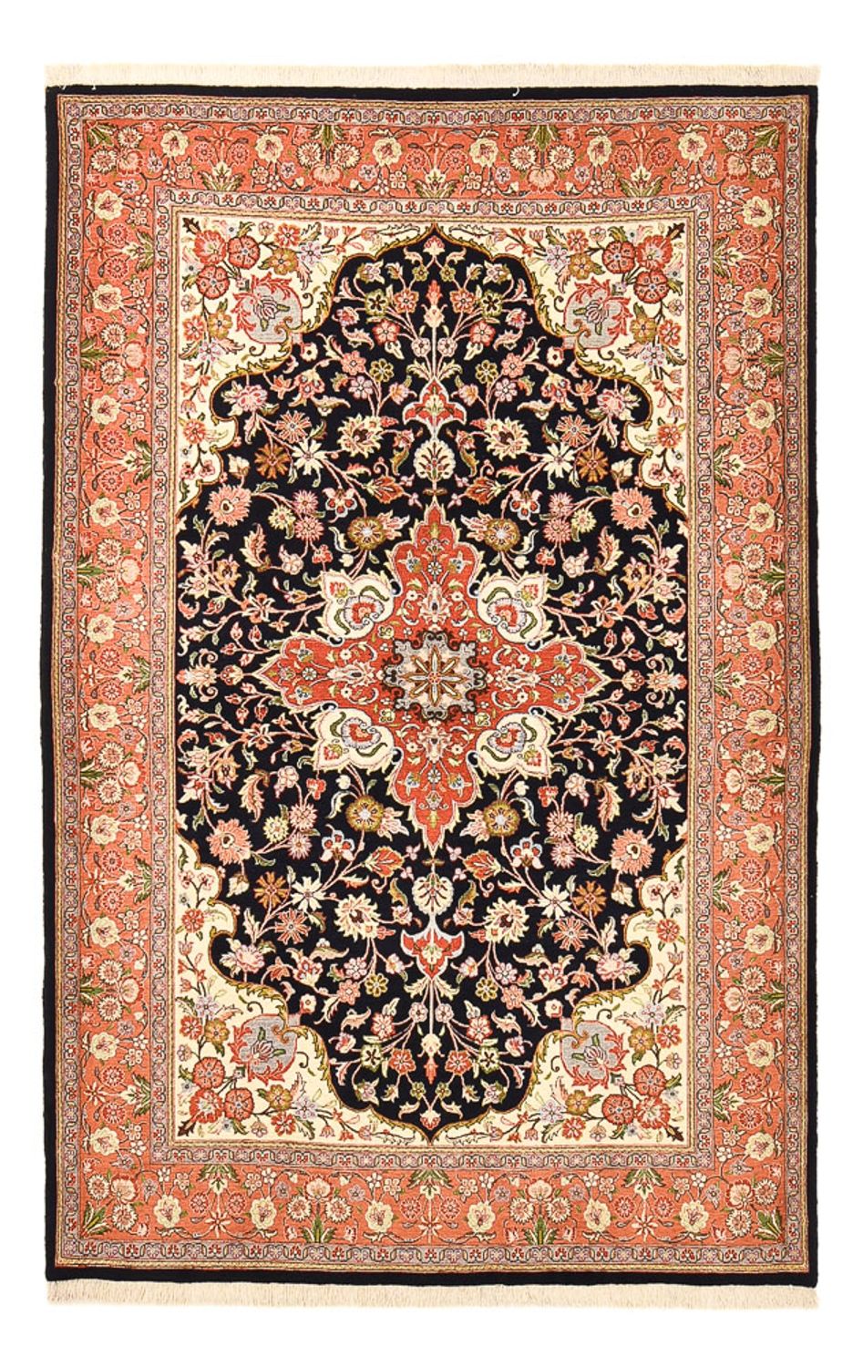 Persisk tæppe - Ghom - Royal - 227 x 140 cm - mørkeblå