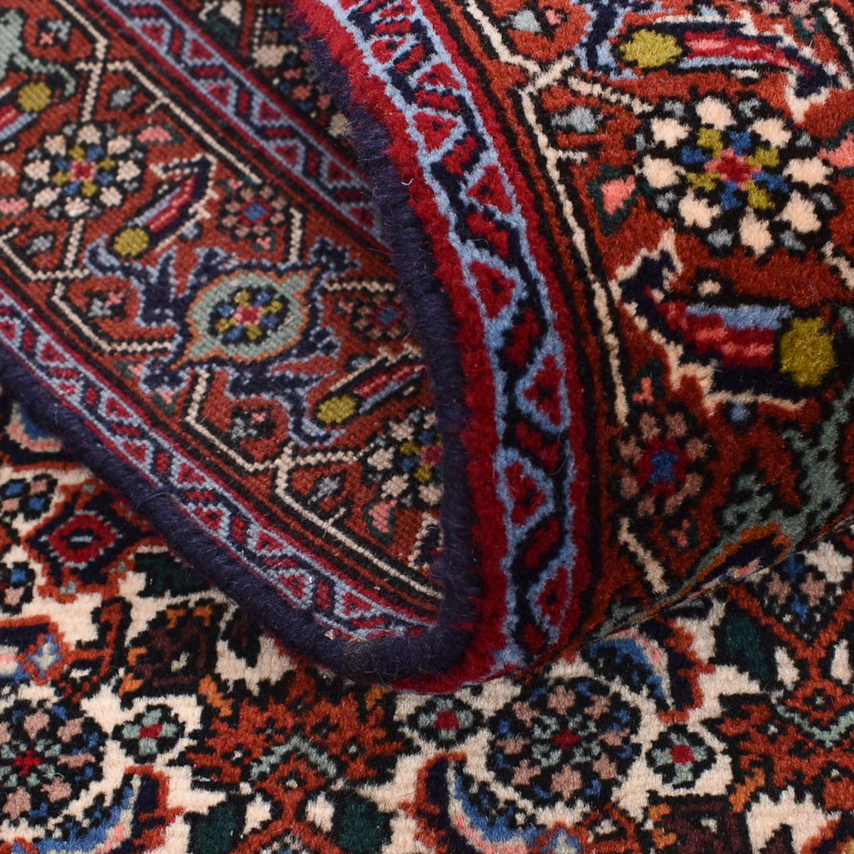 Løber Persisk tæppe - Bijar - 392 x 76 cm - rust