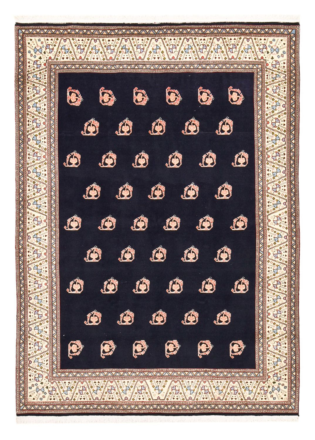 Gabbeh-tæppe - Kashkuli Persisk - 240 x 175 cm - mørkeblå