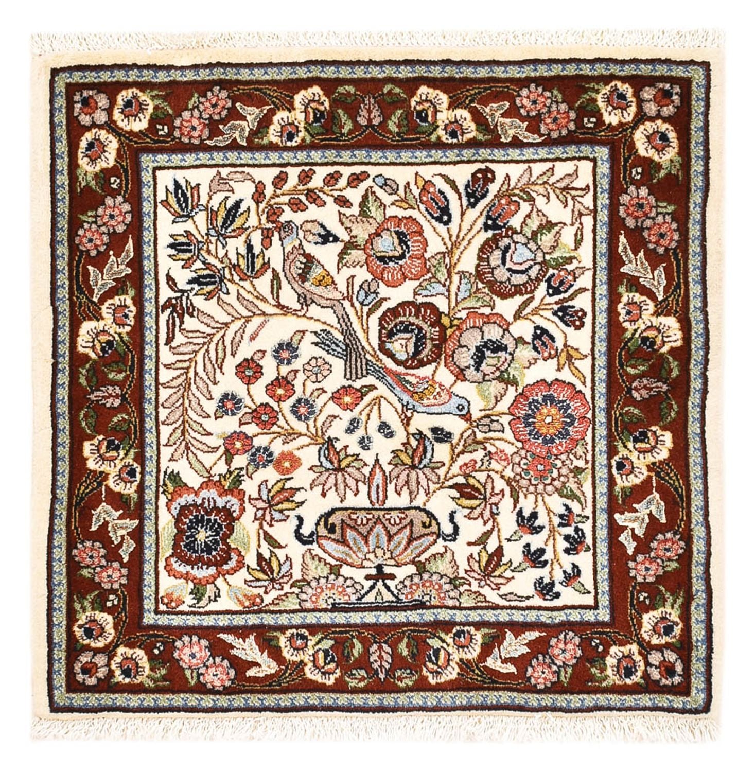 Persisk tæppe - Classic - 64 x 60 cm - flerfarvet