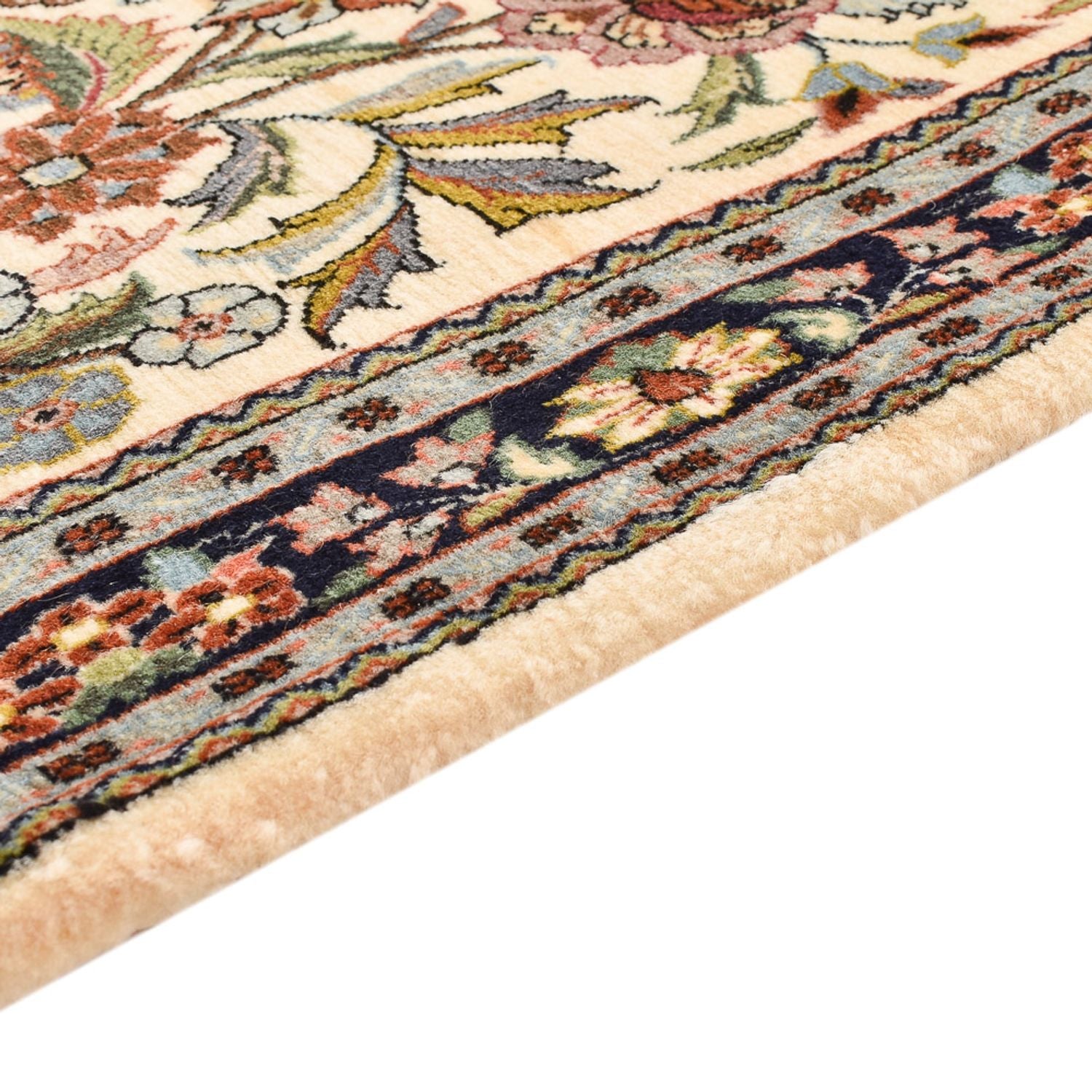 Løber Persisk tæppe - Ghom - Royal - 203 x 63 cm - lys beige