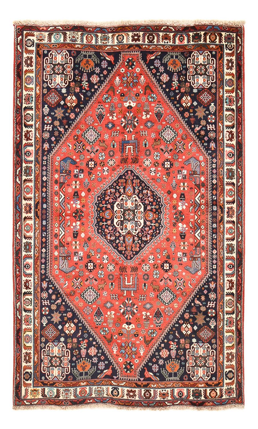 Gabbeh-tæppe - Kashkuli Persisk - 255 x 155 cm - lysrød