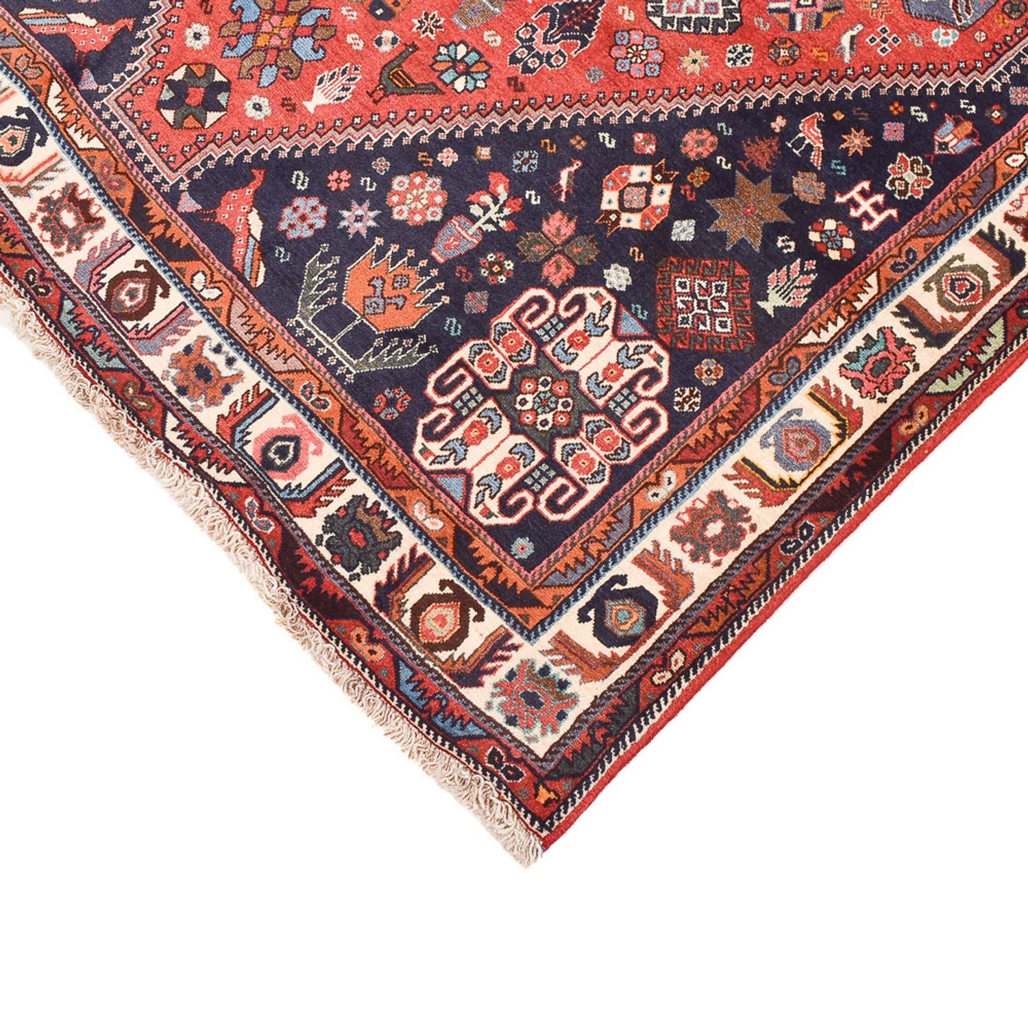 Gabbeh-tæppe - Kashkuli Persisk - 255 x 155 cm - lysrød