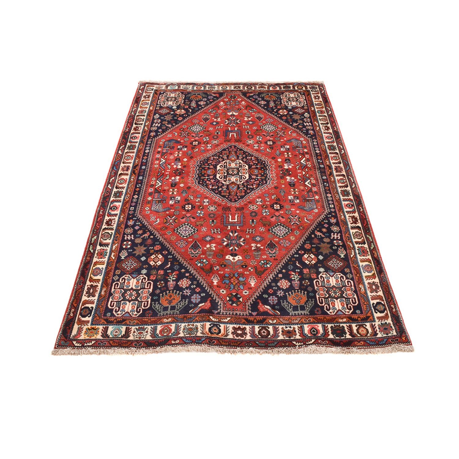 Gabbeh-tæppe - Kashkuli Persisk - 255 x 155 cm - lysrød