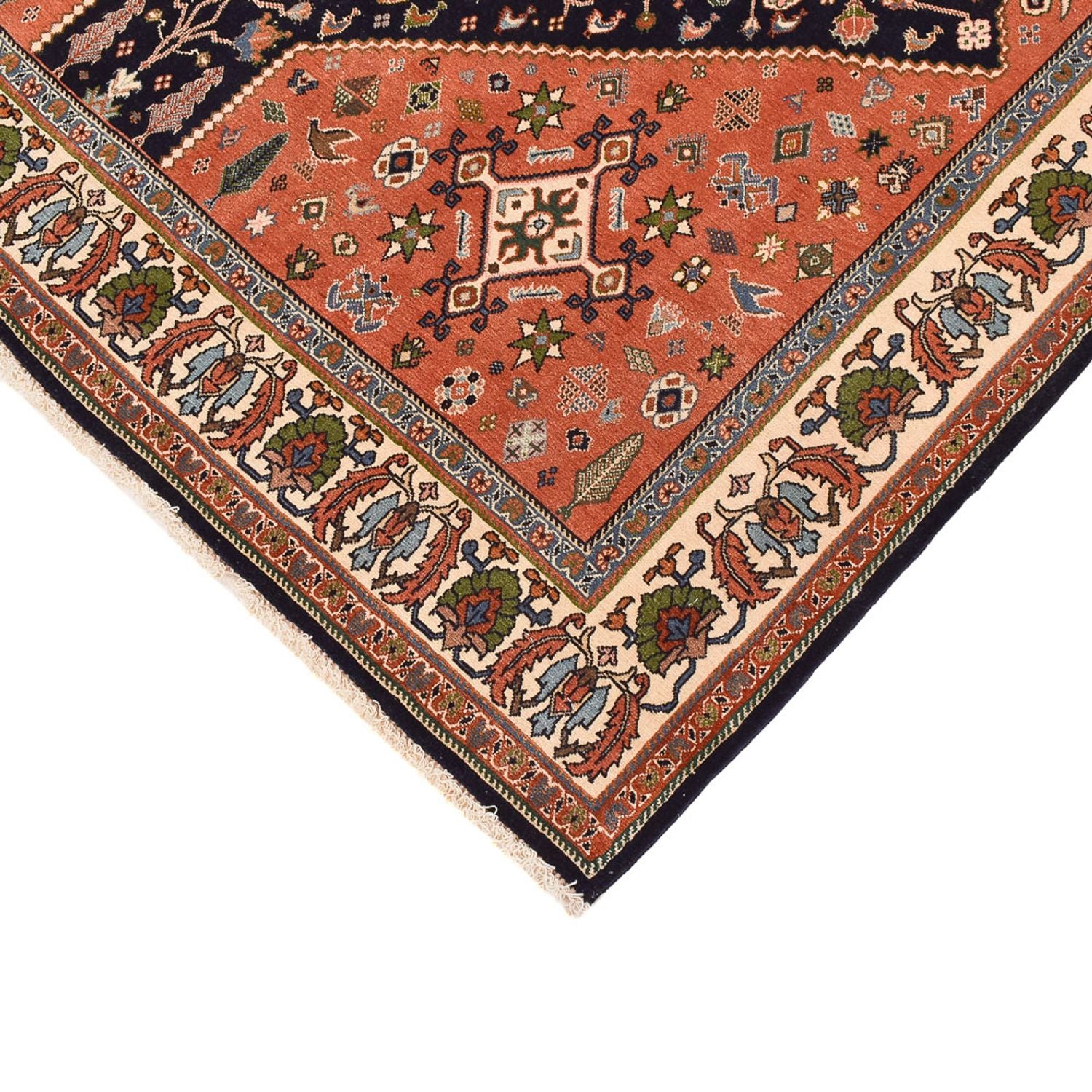 Gabbeh-tæppe - Kashkuli Persisk - 233 x 169 cm - mørkeblå