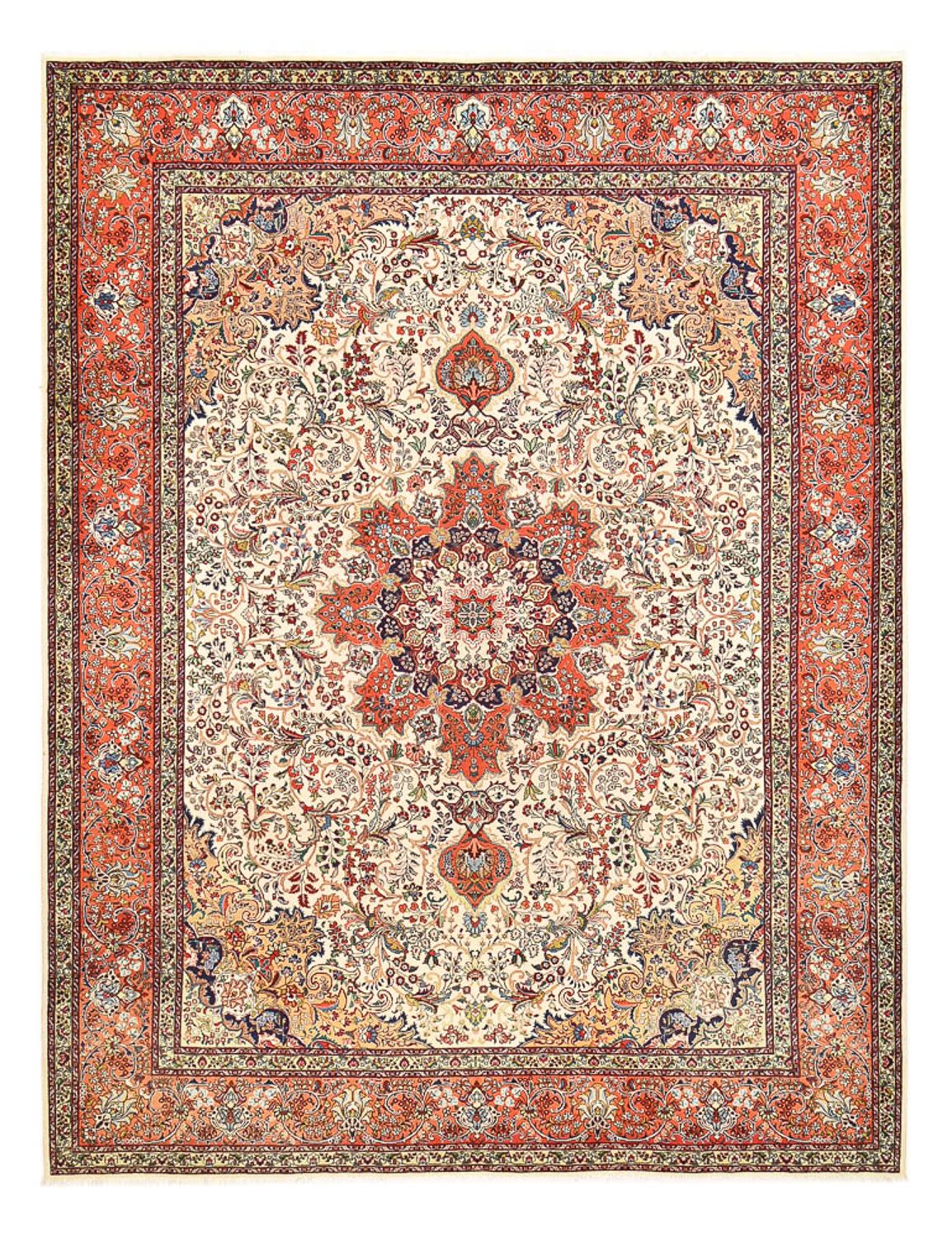 Persisk tæppe - Tabriz - Royal - 385 x 300 cm - rust