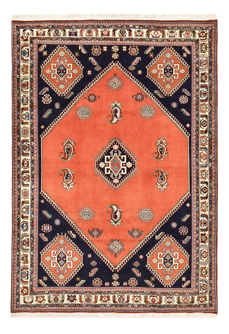 Gabbeh-tæppe - Kashkuli Persisk - 245 x 168 cm - lysrød
