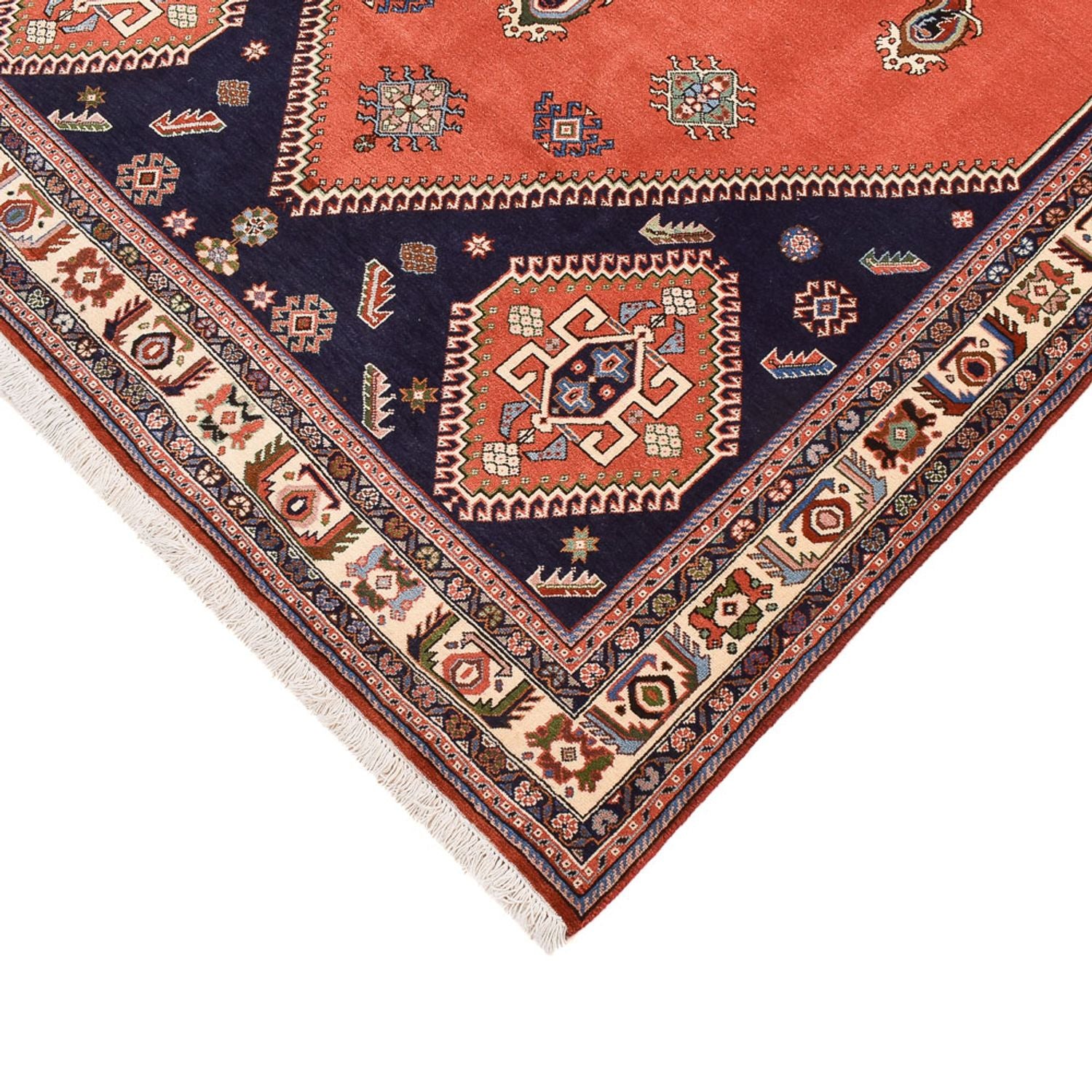 Gabbeh-tæppe - Kashkuli Persisk - 245 x 168 cm - lysrød