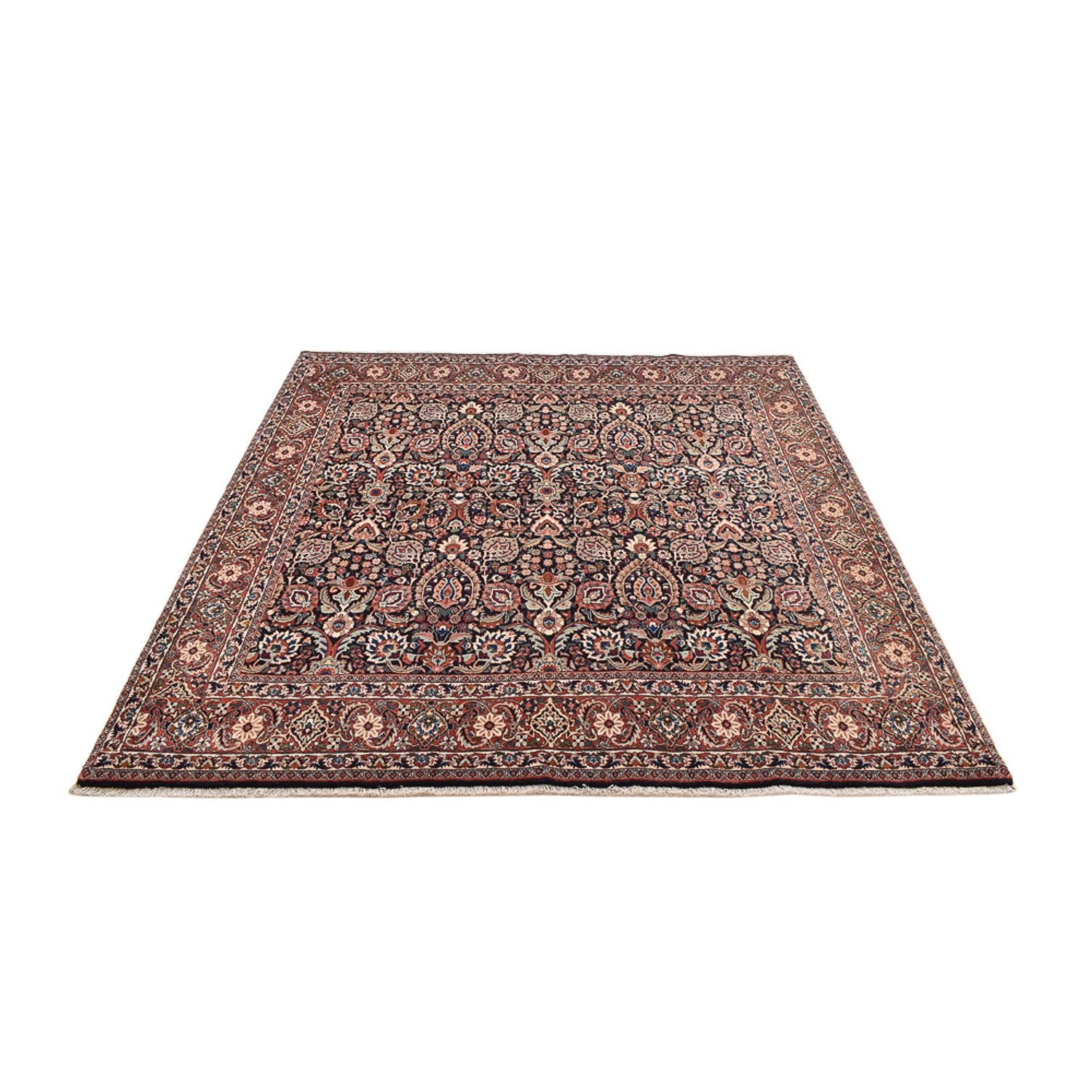 Persisk tæppe - Bijar firkantet  - 210 x 210 cm - rust
