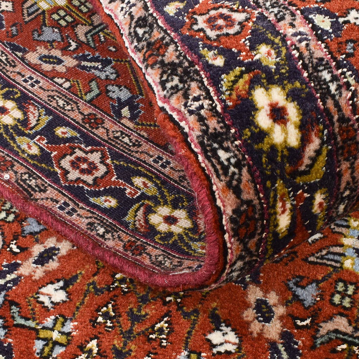 Løber Persisk tæppe - Bijar - 200 x 80 cm - rust