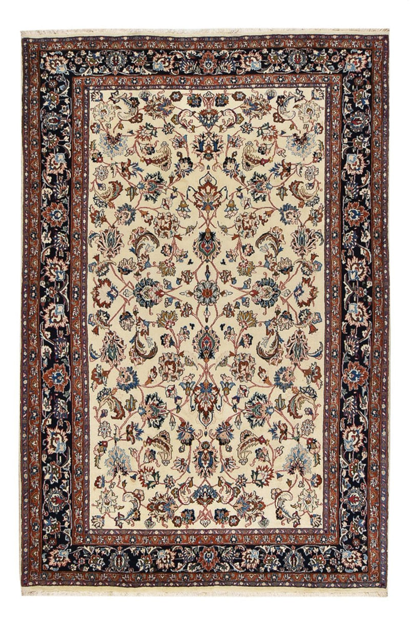 Persisk tæppe - Bijar - 295 x 195 cm - lys beige