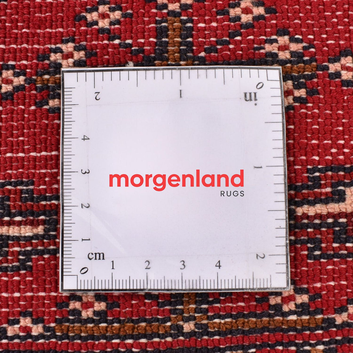 Turkaman-tæppe - 138 x 110 cm - rød