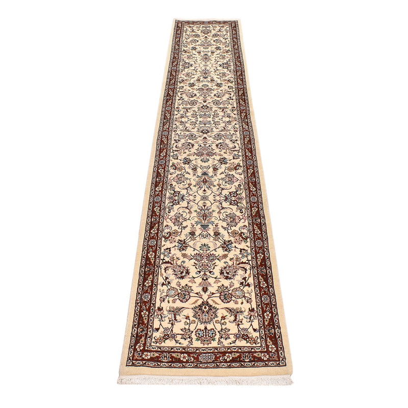 Løber Persisk tæppe - Classic - 403 x 75 cm - lys beige