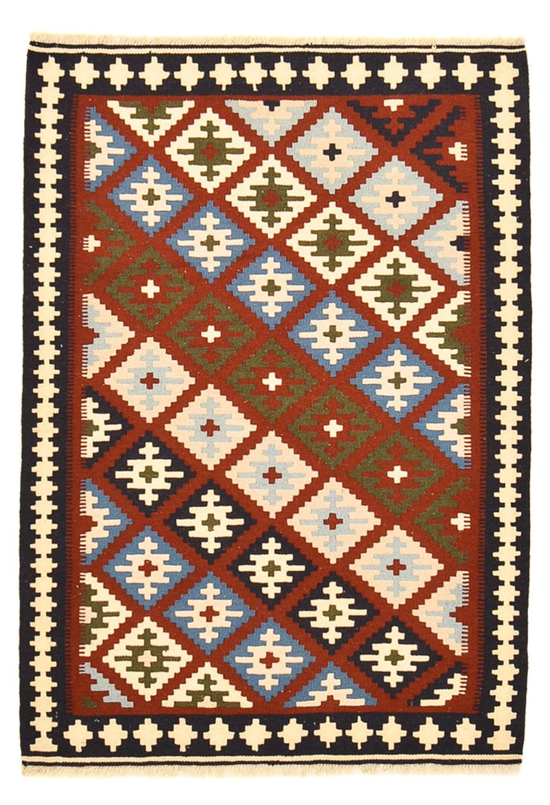 Kelim-tæppe - orientalsk - 145 x 100 cm - flerfarvet