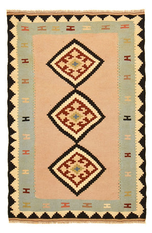 Kelim-tæppe - orientalsk - 155 x 100 cm - flerfarvet