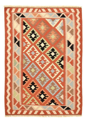 Kelim-tæppe - orientalsk - 148 x 105 cm - flerfarvet