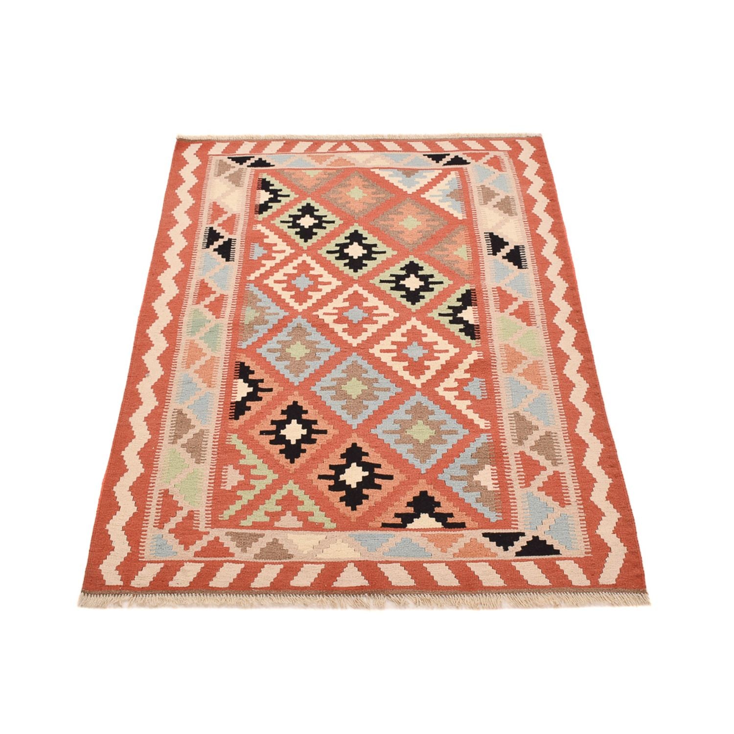 Kelim-tæppe - orientalsk - 148 x 105 cm - flerfarvet