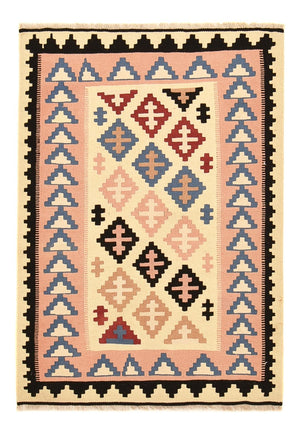 Kelim-tæppe - orientalsk - 145 x 100 cm - flerfarvet