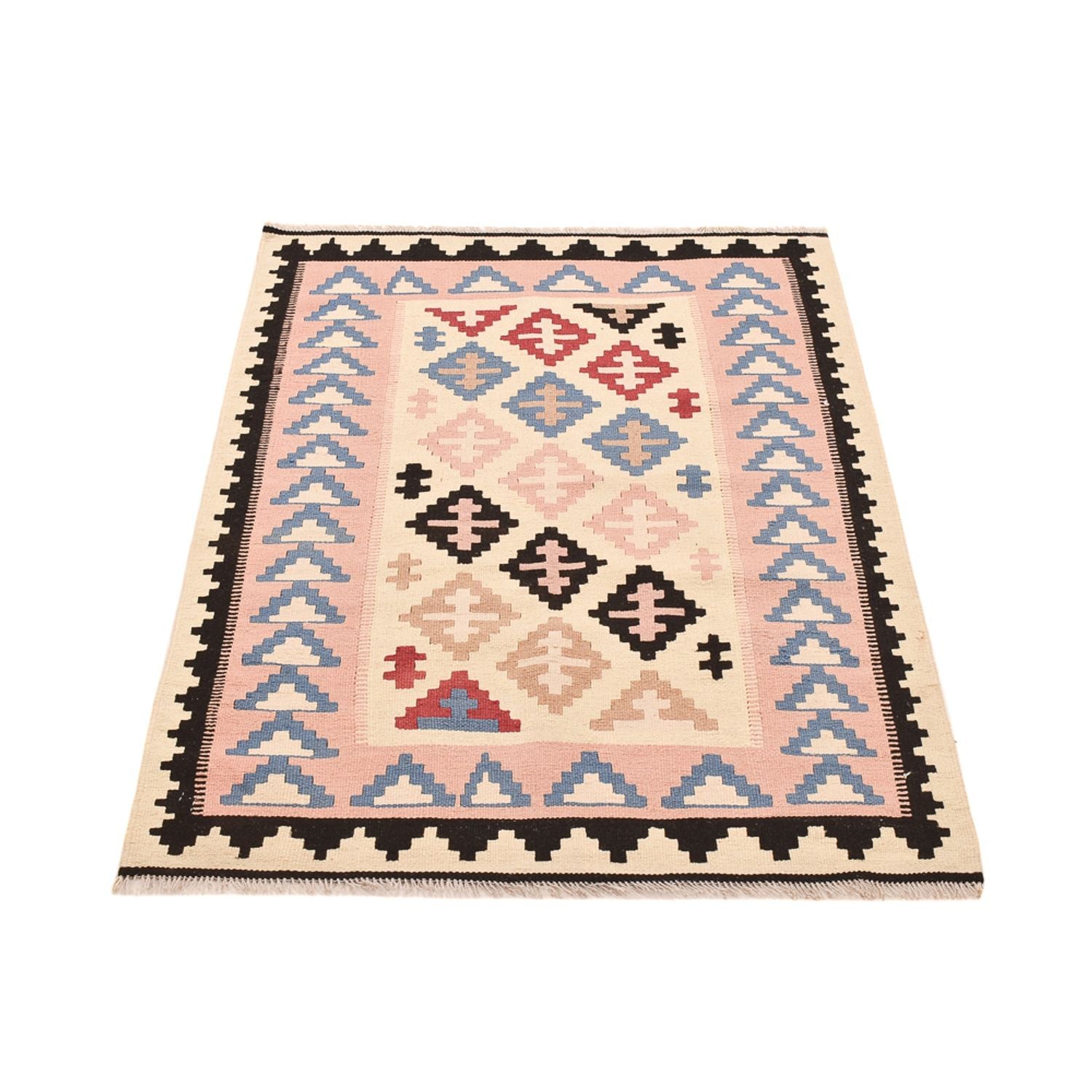 Kelim-tæppe - orientalsk - 145 x 100 cm - flerfarvet