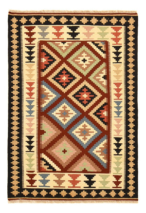 Kelim-tæppe - orientalsk - 150 x 103 cm - flerfarvet