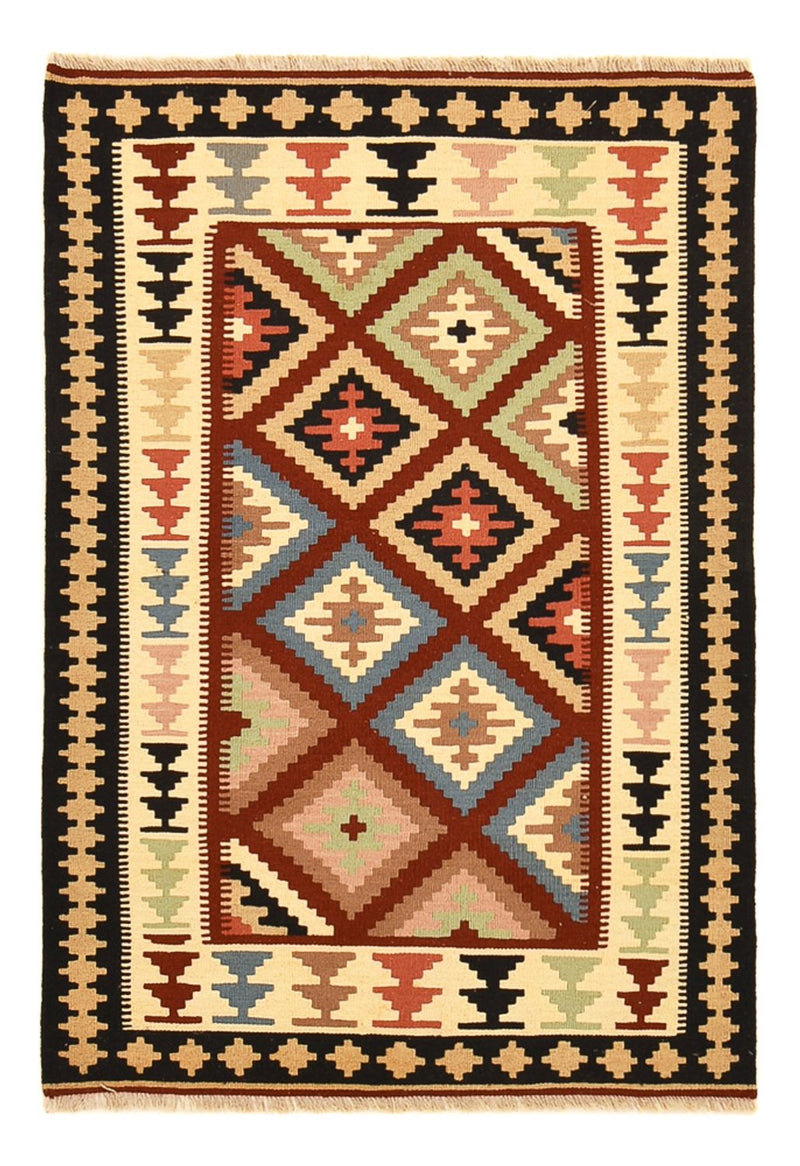 Kelim-tæppe - orientalsk - 150 x 103 cm - flerfarvet