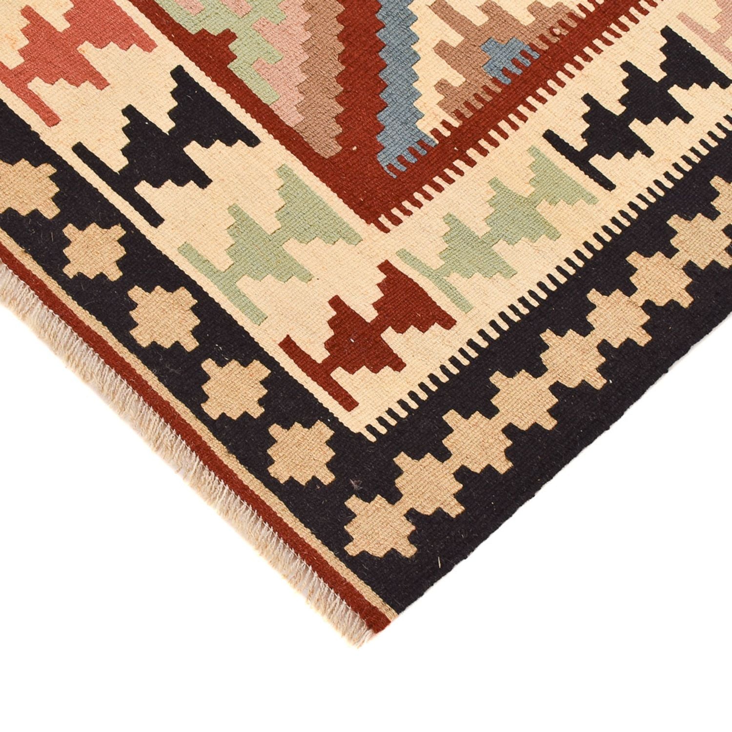 Kelim-tæppe - orientalsk - 150 x 103 cm - flerfarvet