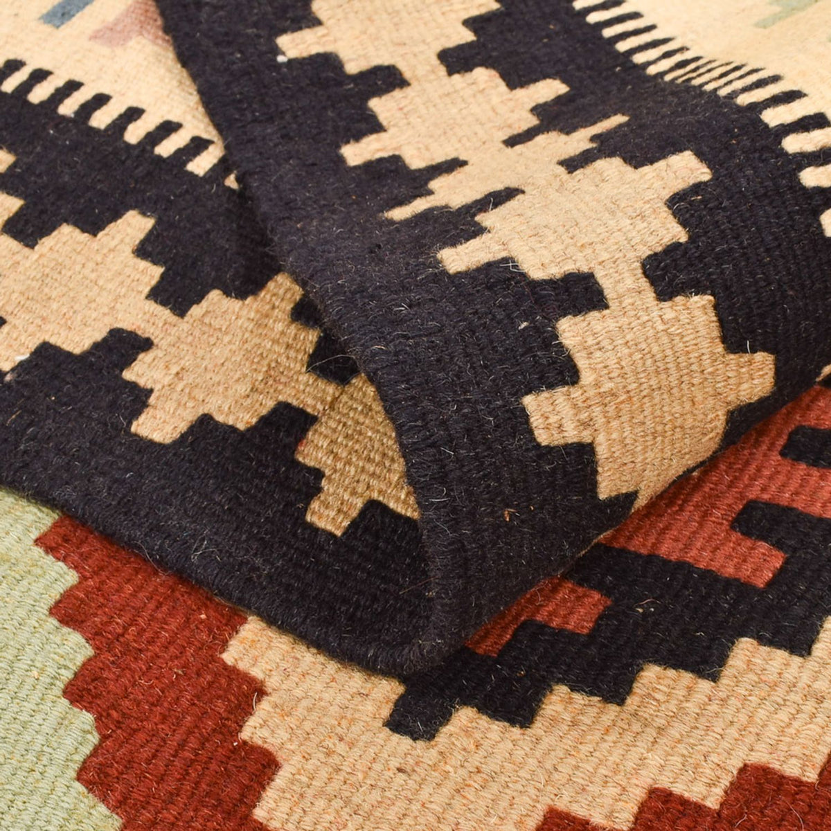 Kelim-tæppe - orientalsk - 150 x 103 cm - flerfarvet