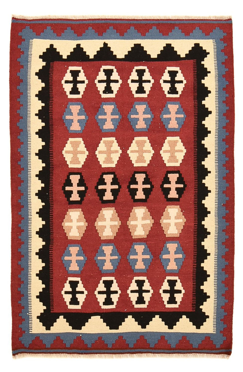 Kelim-tæppe - orientalsk - 150 x 98 cm - flerfarvet