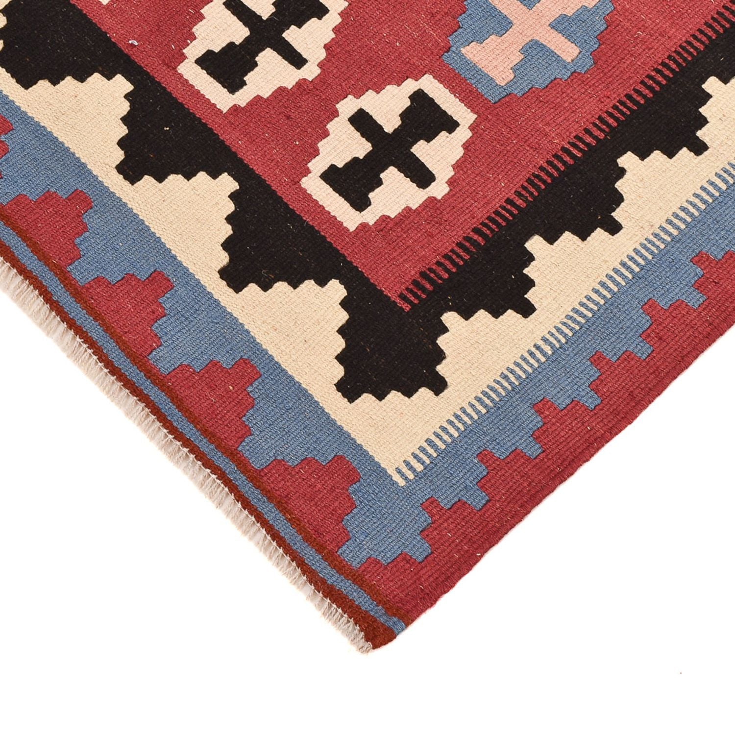 Kelim-tæppe - orientalsk - 150 x 98 cm - flerfarvet