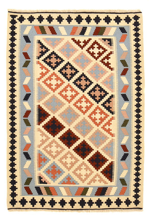 Kelim-tæppe - orientalsk - 147 x 103 cm - flerfarvet