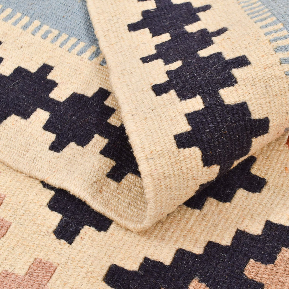 Kelim-tæppe - orientalsk - 147 x 103 cm - flerfarvet