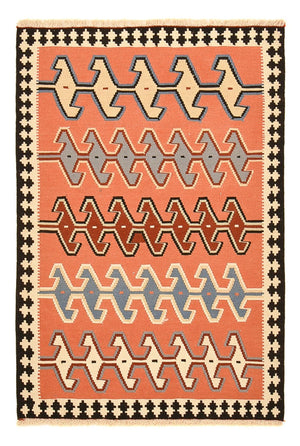 Kelim-tæppe - orientalsk - 152 x 104 cm - flerfarvet