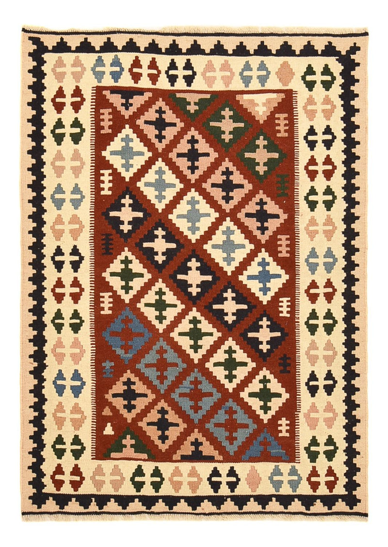 Kelim-tæppe - orientalsk - 142 x 100 cm - flerfarvet