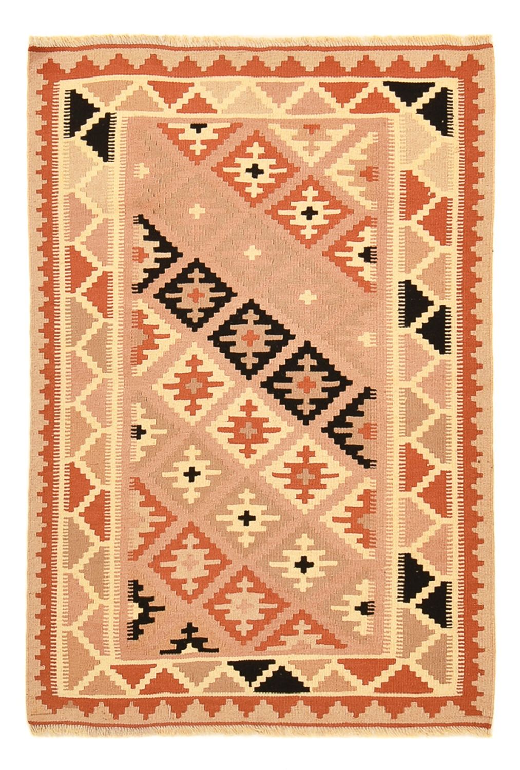 Kelim-tæppe - orientalsk - 150 x 100 cm - flerfarvet