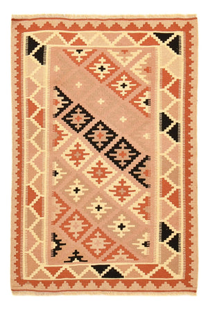 Kelim-tæppe - orientalsk - 150 x 100 cm - flerfarvet