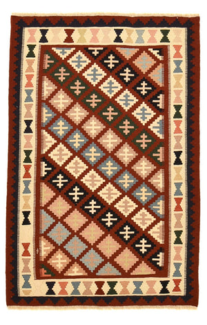 Kelim-tæppe - orientalsk - 150 x 100 cm - flerfarvet