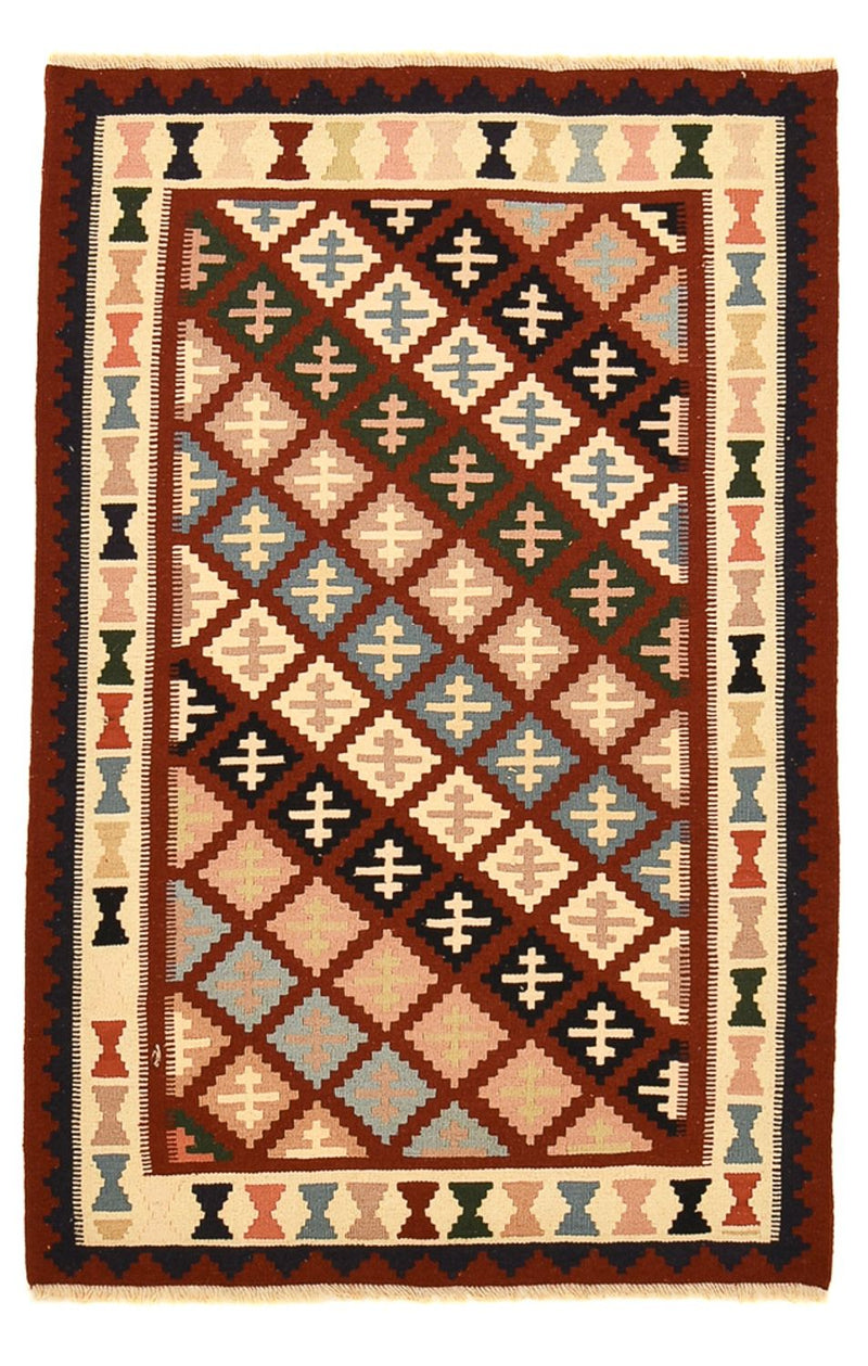 Kelim-tæppe - orientalsk - 150 x 100 cm - flerfarvet