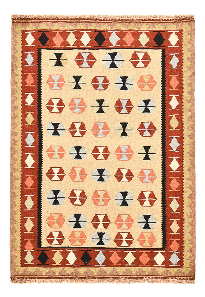 Kelim-tæppe - orientalsk - 152 x 107 cm - flerfarvet