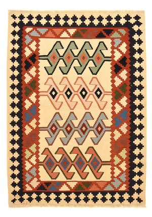 Kelim-tæppe - orientalsk - 147 x 105 cm - flerfarvet