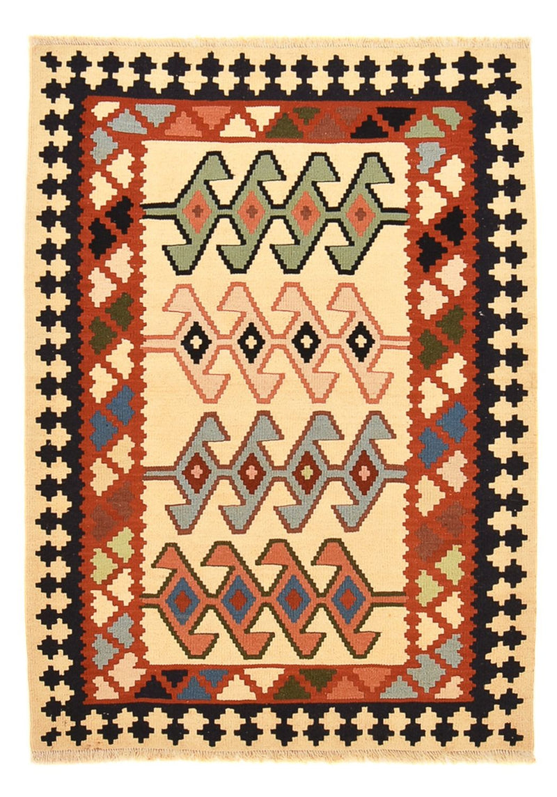 Kelim-tæppe - orientalsk - 147 x 105 cm - flerfarvet