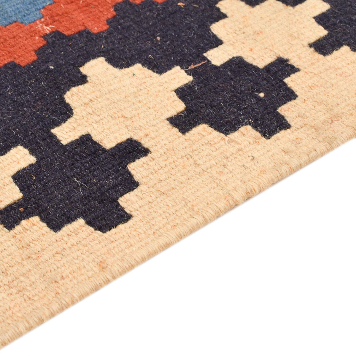 Kelim-tæppe - orientalsk - 147 x 105 cm - flerfarvet