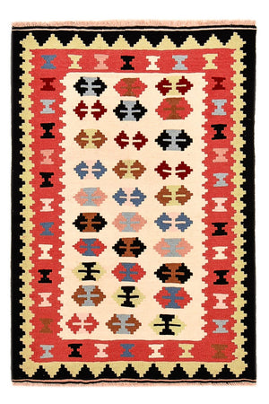 Kelim-tæppe - orientalsk - 150 x 105 cm - flerfarvet