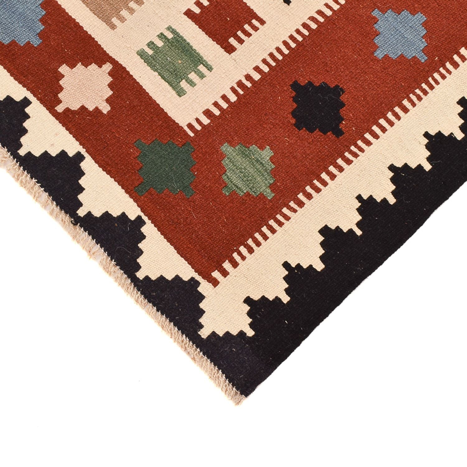 Kelim-tæppe - orientalsk - 146 x 103 cm - flerfarvet