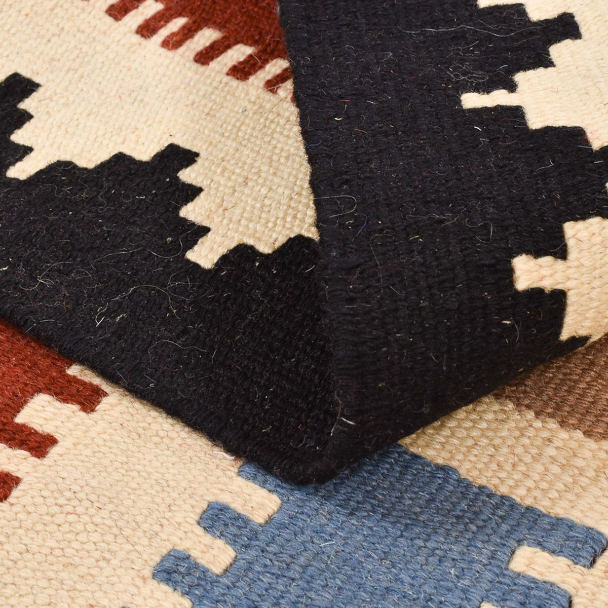 Kelim-tæppe - orientalsk - 146 x 103 cm - flerfarvet